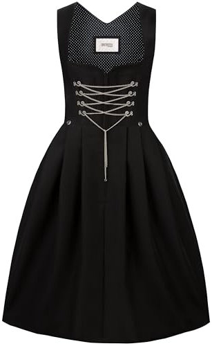 Stockerpoint Dirndl Adele Vestido para ocasión Especial, Negro, 36 para Mujer
