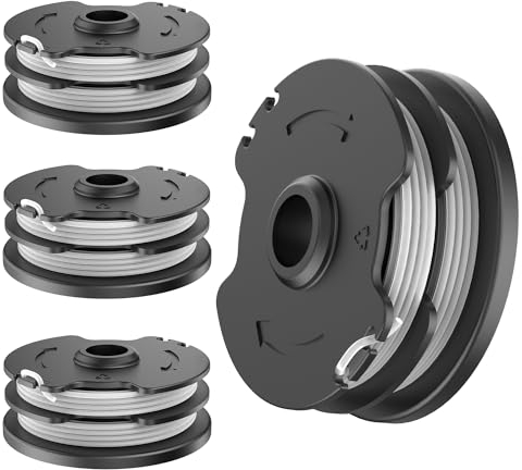 TRUSTLIONTEK Ersatzfadenspule, Kompatibel mit Parkside LIDL Akku PRTA 20-Li C3 A1B2 PRT 550 A1 A3 PRT 300 A1 Ersatzteile Kantenschneider. (4 fadenspule)