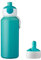Mepal Campus Gourde pop-up avec couvercle de rechange rabattable - Bouteille d'eau anti-fuite pour maternelle et école - Sans BPA et passe au lave-vaisselle - 400 ml - Turquoise