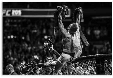 MAHWER Conor McGregor – Boxer-Poster, Leinwand, Poster, Schlafzimmer, Dekoration, Sport, Landschaft, Büro, Raumdekoration, Geschenk, ungerahmt, 40 x 60 cm