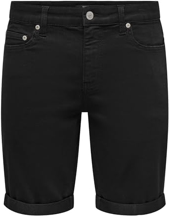 ONLY & SONS ONSPLY Jog BLK 0280 PIM DNM Shorts NOOS