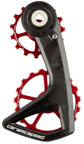 CeramicSpeed Unisex-Adult 113499 Ospw Rs 5-Spoke Gear System for Sram Red/Force Axs One Size, Rot, Einheitsgröße