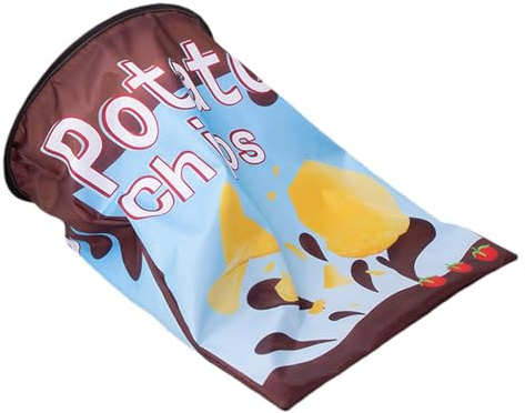 Nbbwwu Knisterpapier-Katzenbohrerbeutel, Faltbarer Kartoffelchips-Katzentunnel,Katzentunnel-Taschenspielzeug mit Plüschball - Pet Tunnel Crinkle Sack Bag, Crinkle Paper Interactive Pet Cat Tubes für