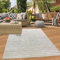 Teppich-Traum Teppich In- und Outdoor Garten Terrasse Balkon Wintergarten hell wetterfest pflegeleicht Boho Style in Beige, 140 x 200 cm