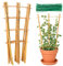 Bambus-Spalier, 12 Stück, 40,6 cm, kleine Pflanzen, Holz, Bambus-Spalier für Kletterpflanzen, Topfpflanzen