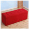 Sitzbank mit Stauraum, Samt, mit Schuhwickelhocker und Sitztruhe, Rot, 100 x 40 x 40 cm
