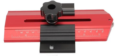 Thin Rip Table Saw Jig, Thin Rip Jig Time Saving Compact Strong Stainless Steel Precise Thin Rip for Band Saw (Red)