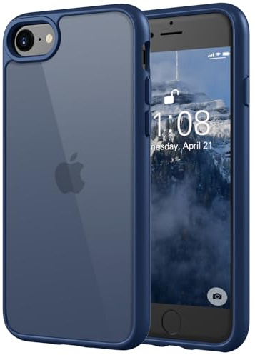 ORDA Matt Case for iPhone SE 3/2 (2022/2020),for iPhone 8/7,Military Shockproof Ultra Slim Translucent Matte Cover for iPhone 16e Phone case Scratch & Fingerprint Resistant -4.7- Royal blue