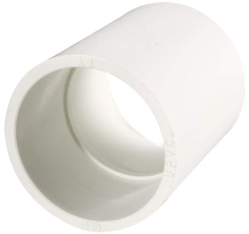 TOP-VIGOR 1Pcs 40mm Straight Metric PVC Pipe Fitting, Solvent Weld Plumbing Connectors, PVC Slip Tubing Coupling Adapter for Garden Water Pipe Connection