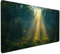 Tappetino Mouse XXL,Verde Tappetino Mouse 1200x600mm Grande Confortevole Mousepad Luce Del Mattino Mouse Pad,Idrorepellente Accessori Scrivania Ideale per Ufficio o Gaming Festival Uomini Regalo J1-39
