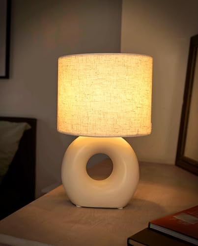 Northpoint LED Batterie Tischleuchte Innen & Außen mit Timerfunktion IP44 Warmweißes Licht 3000K Kabellos Wetterfest (beige-weiß)