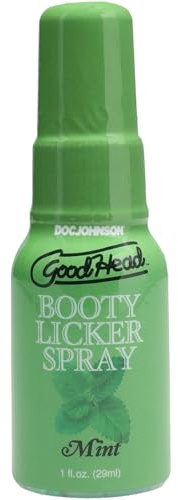 GoodHead Booty Licker Spray – Mint Flavor, 1 fl. oz., Sugar-Free, Vegan, Body-Safe Anal Play Enhancer (Mint)