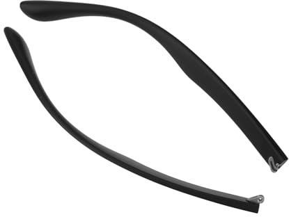 YINETTECH Lot de 2 branches de rechange pour lunettes de soleil Noir 9,5 mm