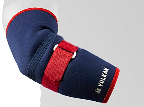 Vulkan Elbow Support Classic Tennis Elbow Support mit Strap, Groß, Preßhülse, für verletzte, Schwach, arthritischen Elbows, Golferellenbogen, Rehabilitation und Erholung, Warm atmungsaktiv Futter