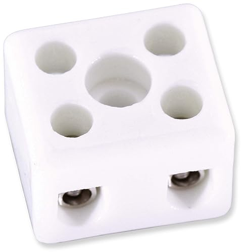 Blanko Porzellanklemme 1 Stück, Weiß