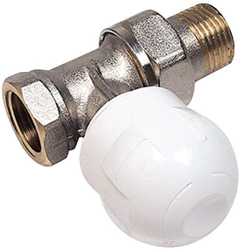 robinet manuel de radiateur - droit nickelé - 15 x 21 - altech 1981364