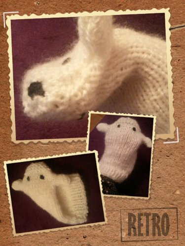 Strickanleitung Handpuppe Weiße Robbe- auch für Anfänger geeignet: Schritt für Schritt Anleitung, bei Fragen Autorin erreichbar