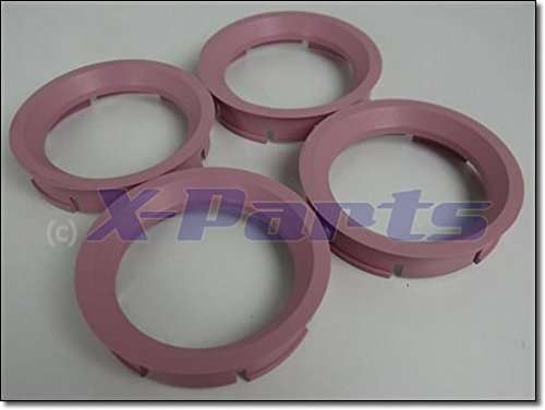 4er Set Felgen Zentrierringe 72,6mm auf 57,1mm ROSA Alufelge