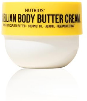 Nutrius Brazilian Body Butter Cream - Enriched with Nourishing Goodness - 6 FL OZ