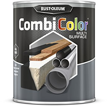 RUST-OLEUM 7375MS.0.75 Combicolor Multi-Surface, One Paint, Many Surfaces, Satin black-RAL 9005