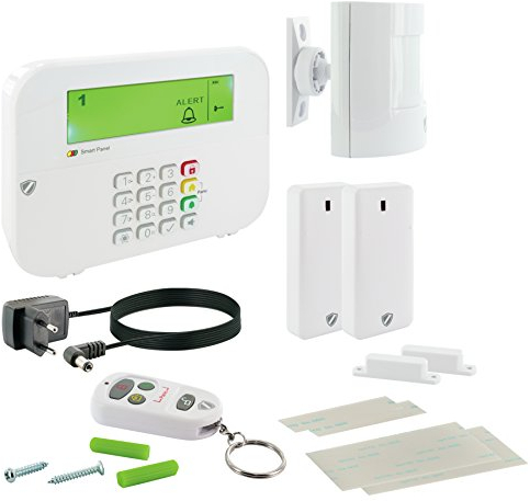 SCHWAIGER -HG1000- Funk-Alarm-System | Alarmanlage fürs Haus | Sirene | mit Fernbedienung | Einbruchschutz | Fenster-Sicherung | Tür-Sicherung | Green Guard