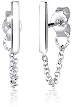 Elli Ohrringe Damen Kette Trend Geo Basic in 925 Sterling Silber