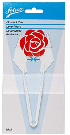 Ateco 919 Pinch Grip Flower Lifter, Plastic, White