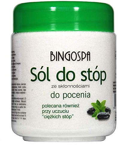 Fuß-Badesalz mit Neigung zur Schweißbildung 550g BINGOSPA