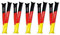 elasto NEUHEIT Selbstaufblasende Fanartikel Germany Klopfschlauch-Sticks Deutschland-Fahne Folien-Luftballon im Fußballdesign Innovative Fansets fürs Public Viewing (Klopfschlauch, 2er Pärchen Set)