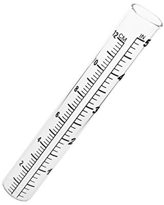 OUNONA Garten Regenmesser Regen Messgert Meter Reagenzglas mit, 12 cm