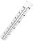 OUNONA Garten Regenmesser Regen Messgert Meter Reagenzglas mit, 12 cm