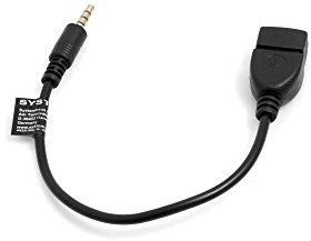 System-S 56973323 Câble Audio USB Type A vers Prise Jack 3,5 mm Noir