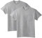 Gildan Unisex's Ultra Cotton T-Shirt with Pocket, Style G2300, 2-Pack, Sport Grey, Large (Pack of 2)