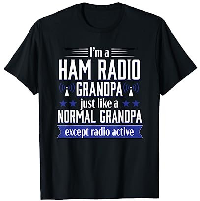 Ham Radio Operator Amateur Radio Funny Grandpa Men T-Shirt