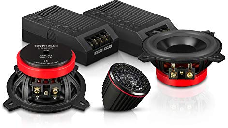 EMPHASER Monolith ECP-M4 - klangstarkes 10 cm 2-Wege Lautsprecher Komponentensystem mit 70 W RMS