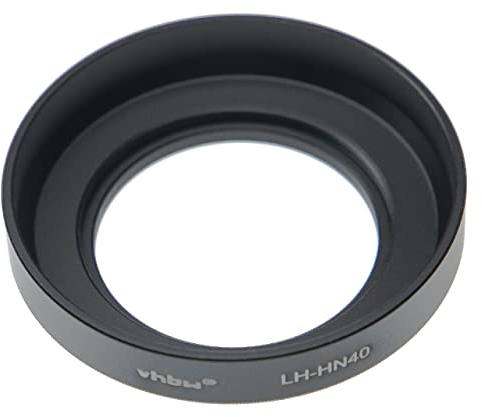 vhbw Gegenlichtblende Ersatz für Nikon HN-40 für 46mm Objektiv Schwarz, Aluminium, Rund, 7,2 cm
