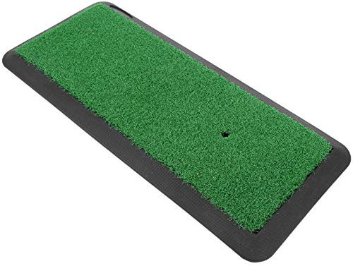 iFCOW Golf-Übungsschaukelmatte, Golfschlagmatte Golf-Trainingshilfen Übungsmatte Kunstrasen Gummi-Pad