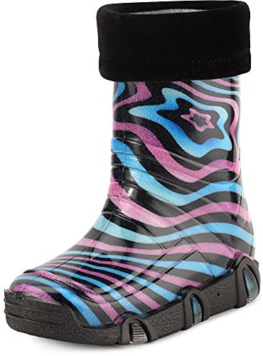 Ladeheid Kinder Mädchen Jungen Gummistiefel Gefüttert Swk2021 (Muster-51, 23/24 EU)
