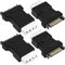 Xiatiaosann 15Pin SATA Stecker auf Molex 4Pin IDE Adapter, LP4 Buchse für Festplatte HDD Stromkabel Konverter, 4 Stück
