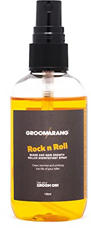 Derma Roller Cleaner GROOMARANG Active Disinfectant Spray - Clean, Sterilise and Prolong the Life of Your Beard & Hair Derma Roller - Also Suitable for Scissors, Manicure Sets etc 100ml
