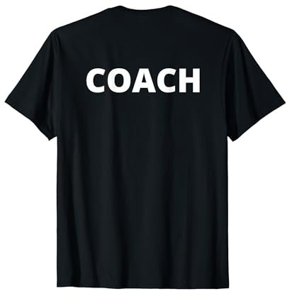 Coach Trainer Rückseite Hinten Rücken T-Shirt