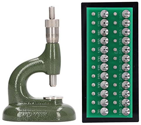 Watch Disassembly Repair Tool, Aluminum Alloy Watch Case Disassembly Press Kit with 48pcs Jewelry Hole Dies, Comfortable Grip Watchmaker Jewelling Tool for Repair Shops And Professionals