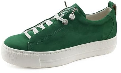 Paul Green Damen SUPER Soft Pauls, Frauen Low-Top Sneaker,schnürer,Plateausohle,Halbschuhe,straßenschuhe,Strassenschuhe,Grün (Green),42 EU / 8 UK