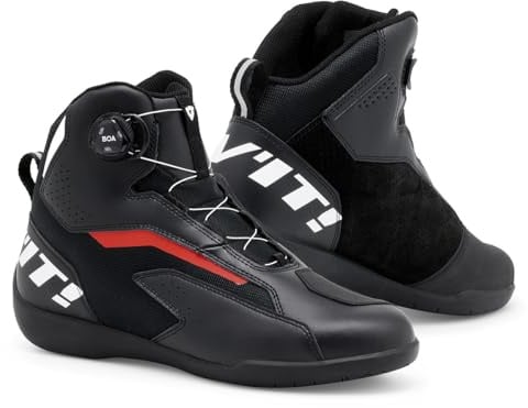 Revit Jetspeed Pro Motorradschuhe (Black/Red/White,44)