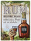 Dodino 30x40cm blechschild, RUM, funny, Dekoratives Wohnaccessoire, Deko Metallschild Schild für alle Bar Theke oder Pub Besitzer