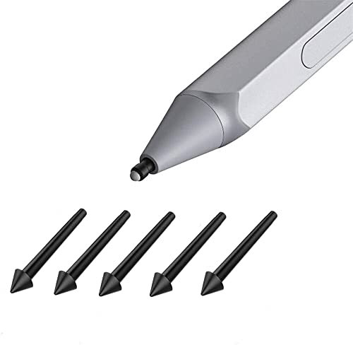 Lot de 5 pointes de stylet 2H Kit de remplacement pour Microsoft Surface Pro 7/6/5/4/Book/Studio/Go