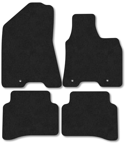 MG ZS (2021+) [Electric] Carpet Car Mats | Black Edge Trim Tailored Fit Floor Mats Full Coverage Protection Accessories Easy Clean Anti Slip Made in the UK