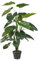 HTT Decorations - künstlicher Philodendron - Kunstpflanze im Topf - unechte Pflanze - Plastikpflanze - Kunstpflanzen wie echt - 115 cm Höhe