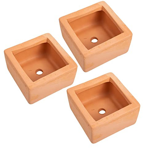 POPETPOP 3pièces Pot De Terre Cuite Rouge Pot De Plantes Céramique pour Décoration Intérieure Et Extérieure