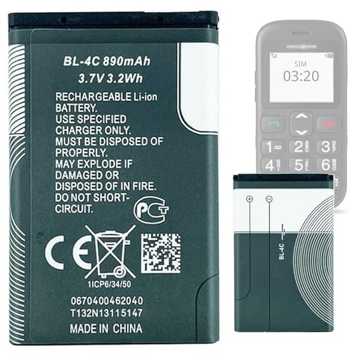 Aousavo ersatz akku Kompatibel mit Swisstone BBM 300, BBM 320, BBM 400, BBM 310, BBM 320c,Swisstone BBM 615/625,Handy Smartphone Senioren Telefon